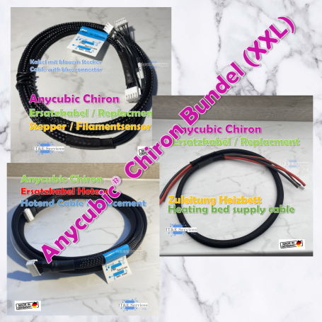 IT&E Services | Anycubic® Chiron Ersatzkabel Bundle (XXL) - 3D Drucker